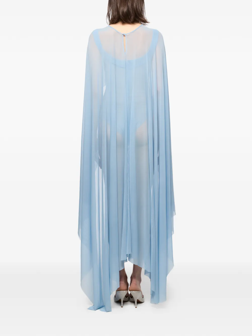 Atu Body Couture Mesh body en cape Blauw