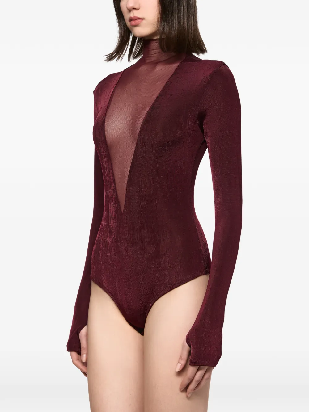 Atu Body Couture Body met gekreukt effect Rood