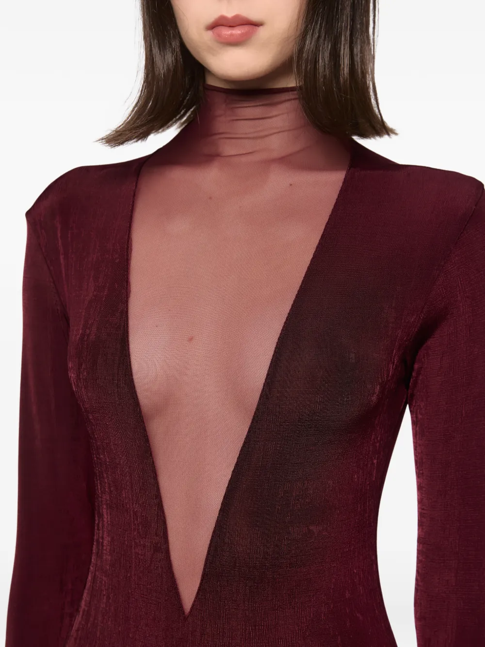Atu Body Couture Body met gekreukt effect Rood