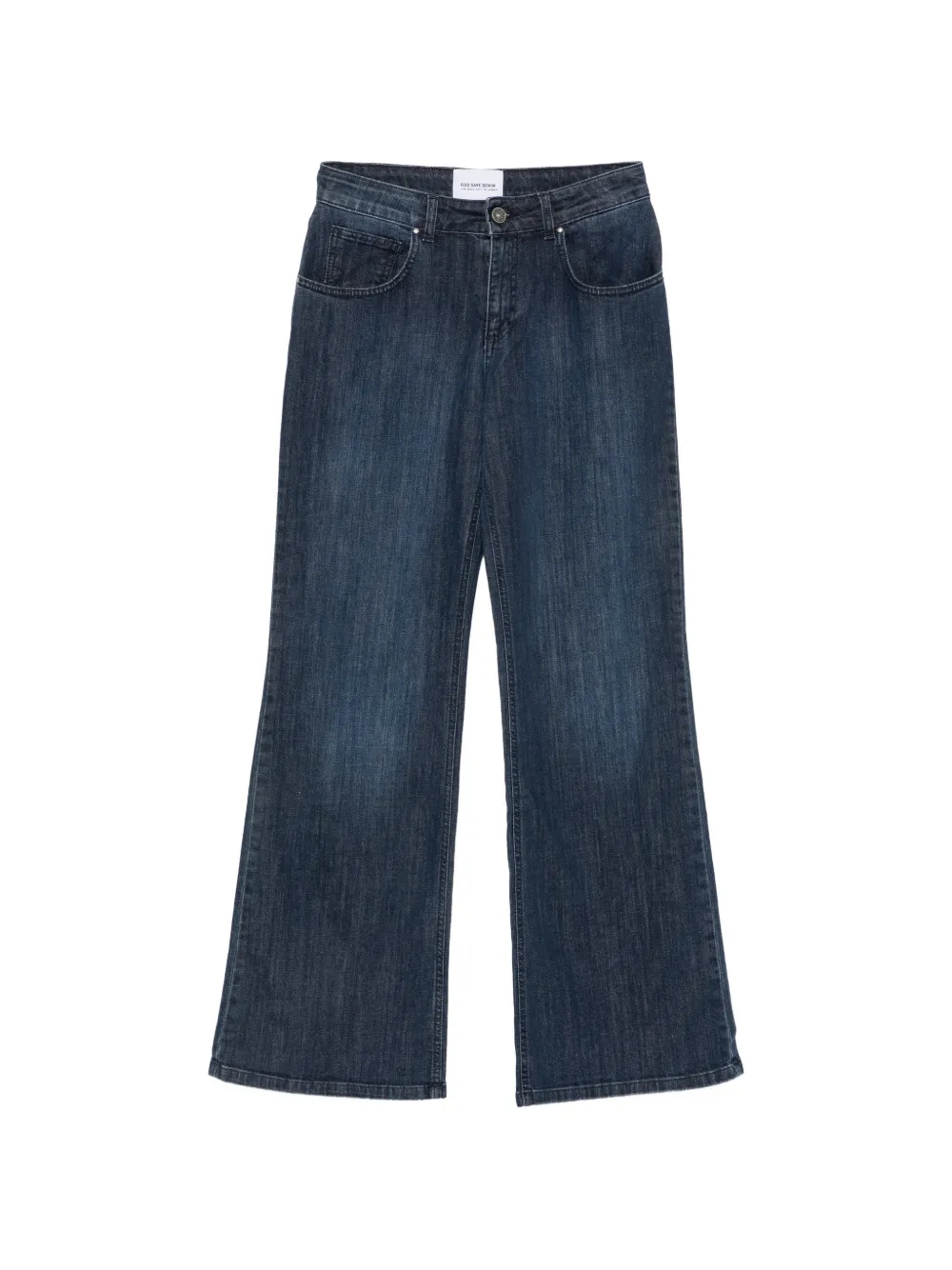 GOD SAVE DENIM Dalia faded wide-leg jeans - Blu