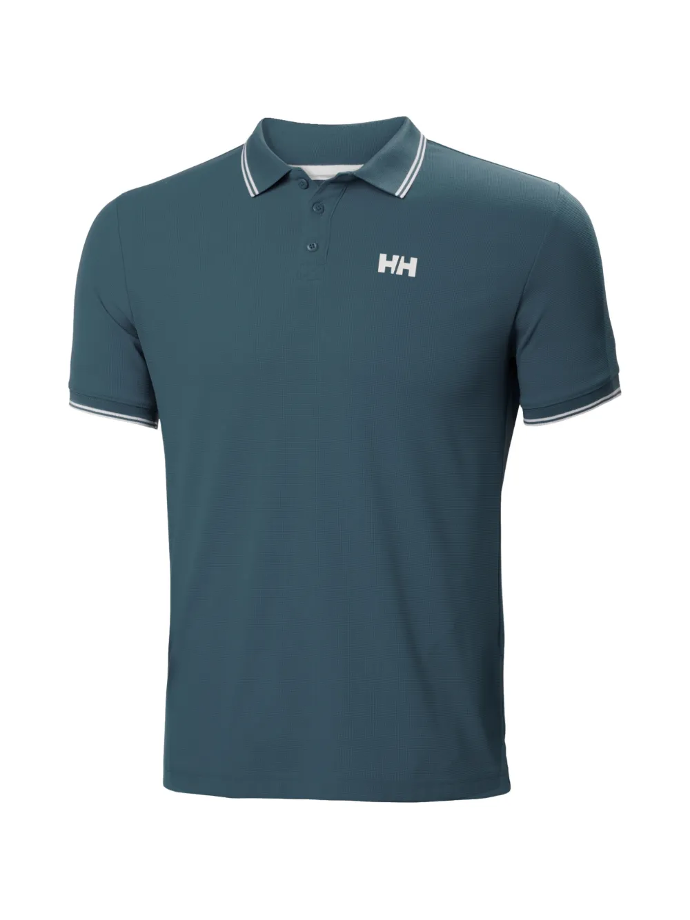 Helly Hansen logo-print tipped polo shirt - Blu
