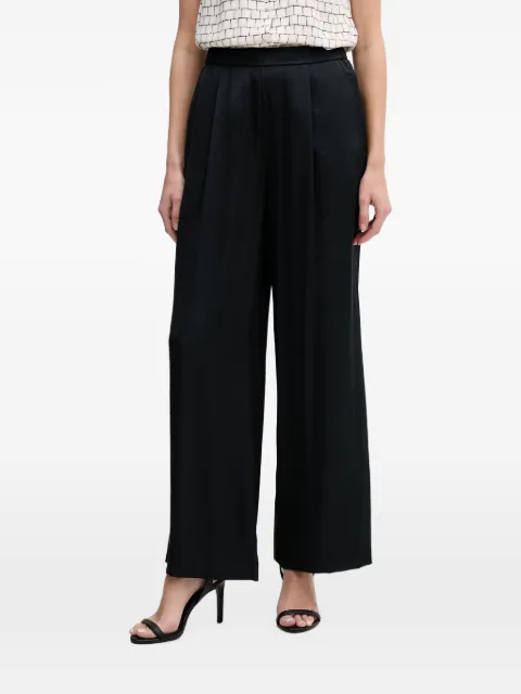 OUI satin-finish wide-leg palazzo pants