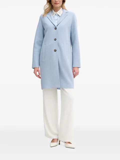 OUI stripped embroidered-collar shirt
