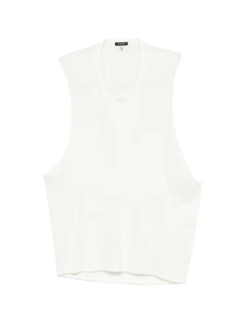 R13 top con cuello redondo