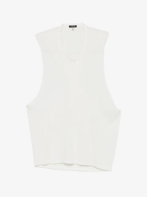 R13 sleeveless crew-neck top