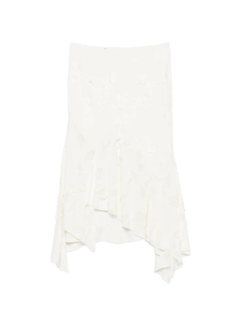 AVAVAV draped-design asymmetric skirt - Bianco