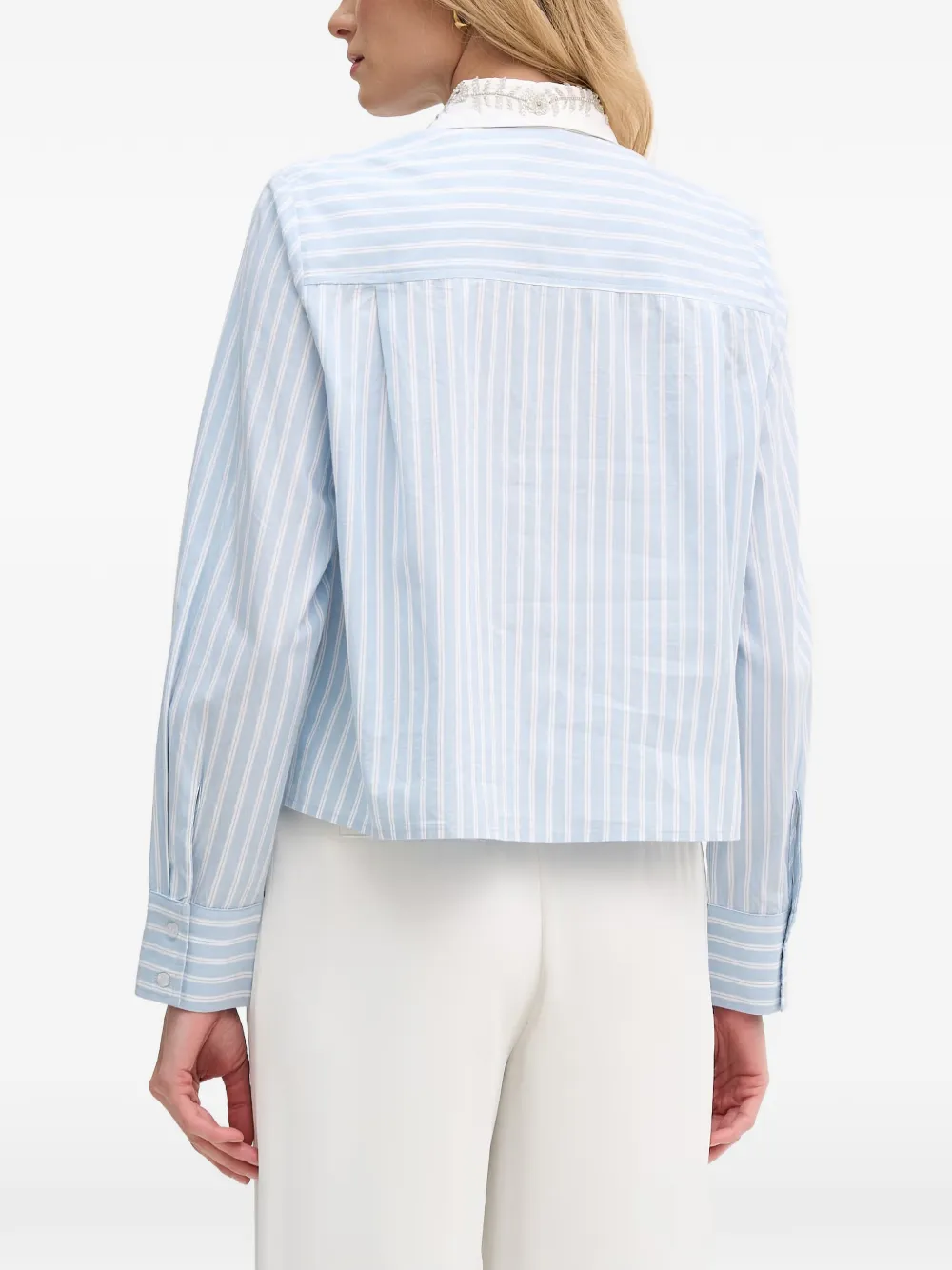 OUI Mayson wollen jas Blauw