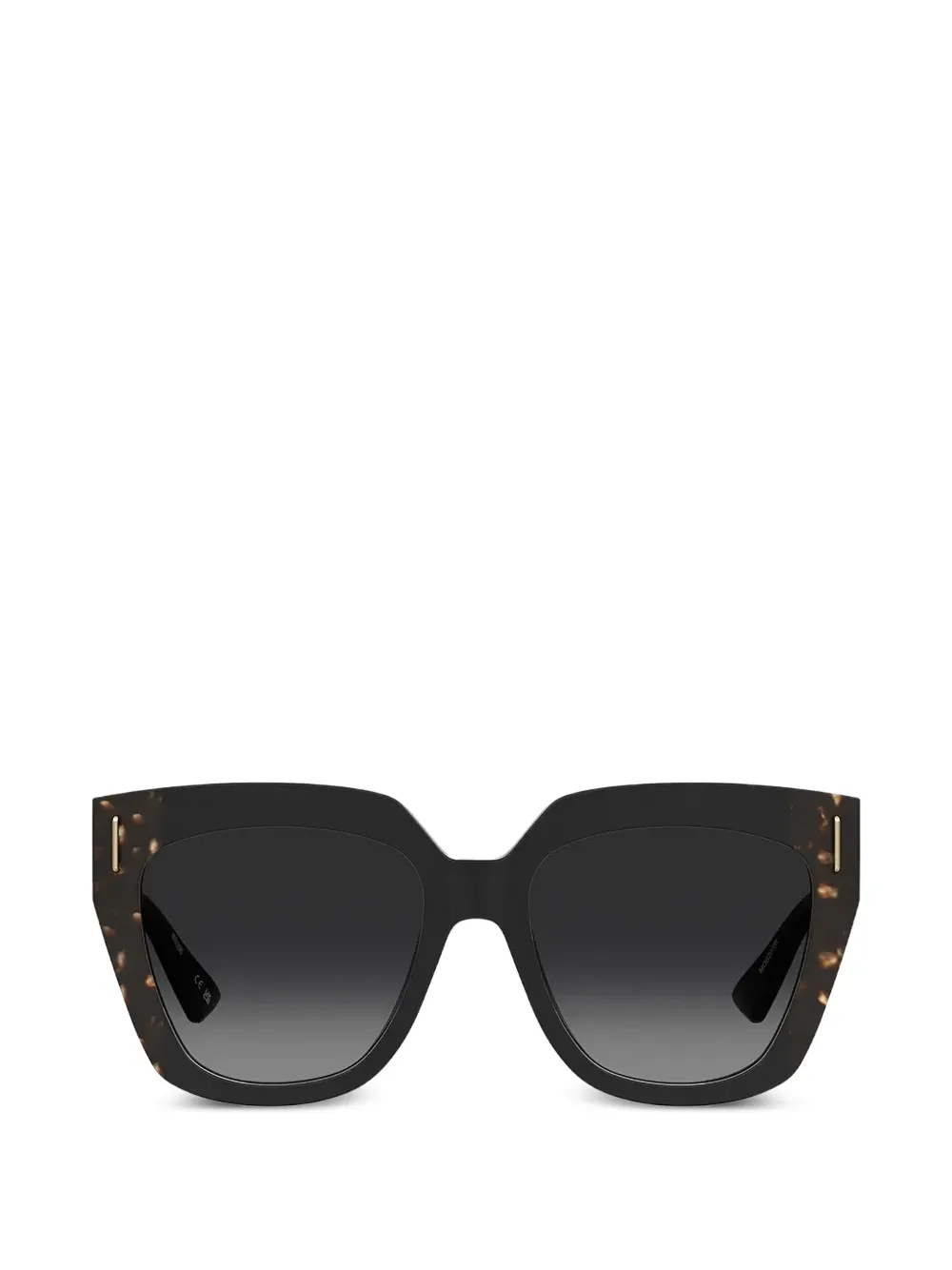 Moschino tortoiseshell-effect square-frame sunglasses - Schwarz