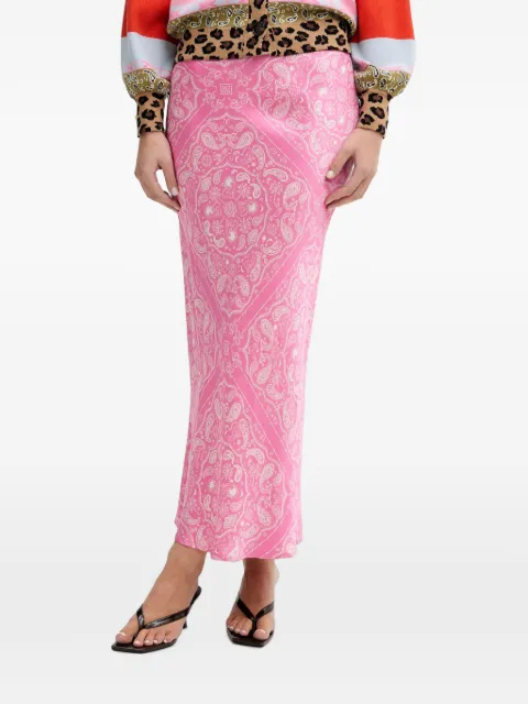 NEVER FULLY DRESSED paisley-print midi skirt
