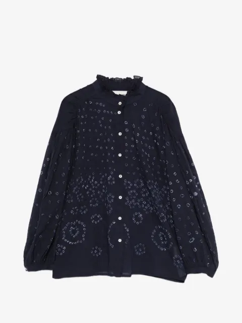Antik Batik blusa Bandini con volantes en el cuello