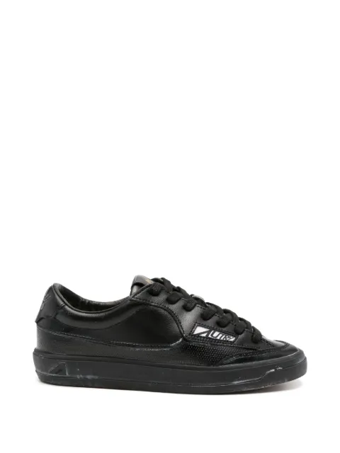 Autry perforated-detail logo-patch sneakers