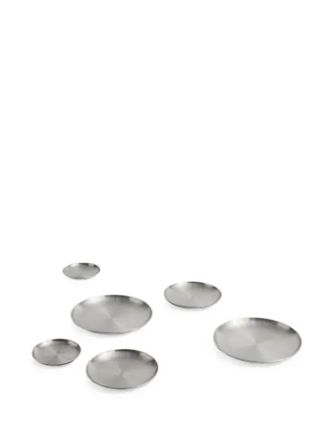 HAY brushed-finish circular plates