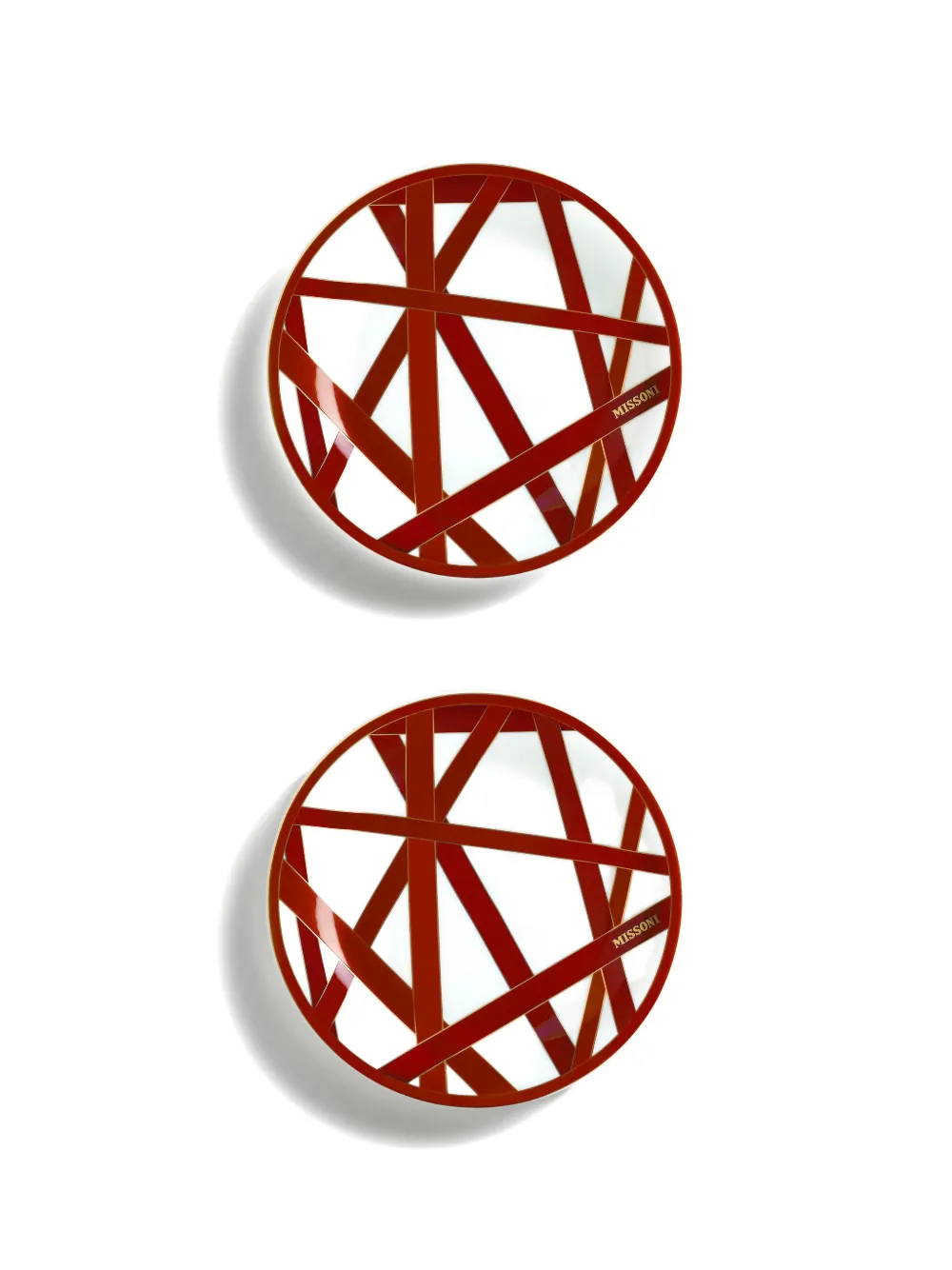 Missoni Home geometric-print plate - Bianco