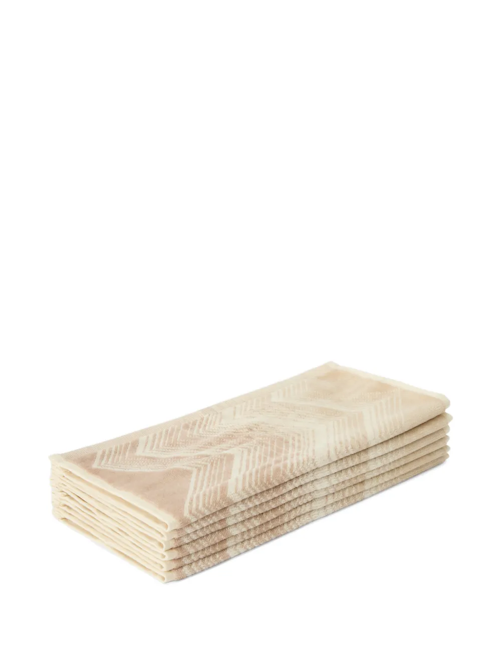 Missoni Home Marea zigzag guest towels - Toni neutri