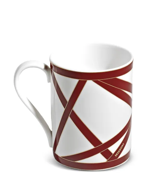 Missoni Home Nastri geometric-print mug
