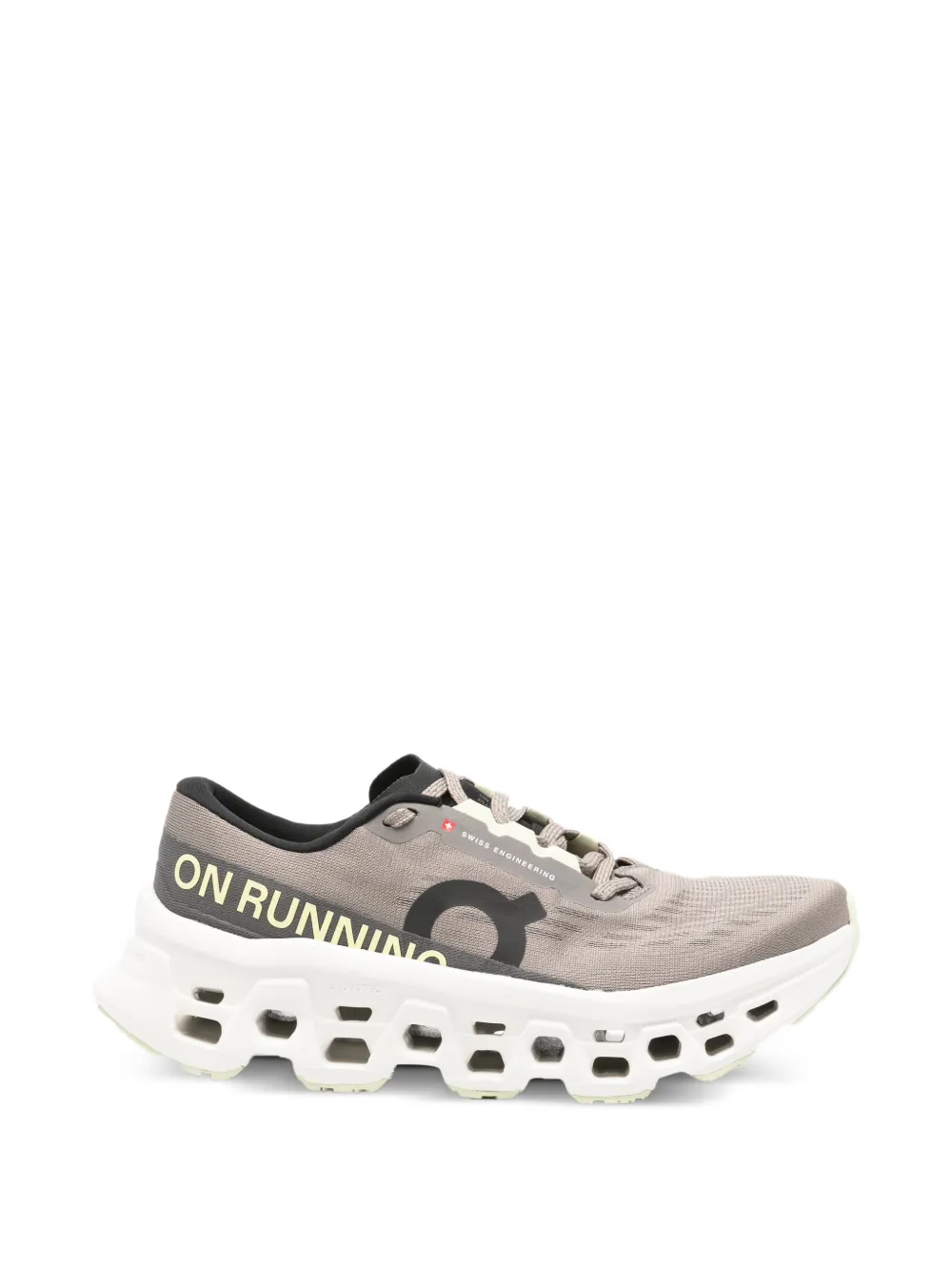 On Cloudmonster logo-print sneakers - Grau