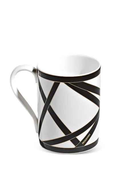 Missoni Home Nastri geometric-print mug