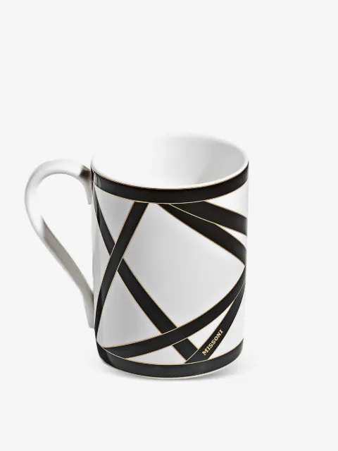 Missoni Home Nastri geometric-print mug