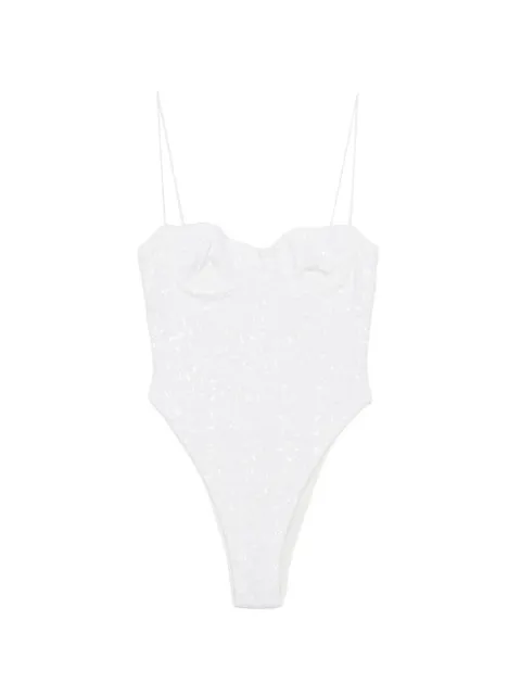 Oséree sequin-embellished underwired swimsuit