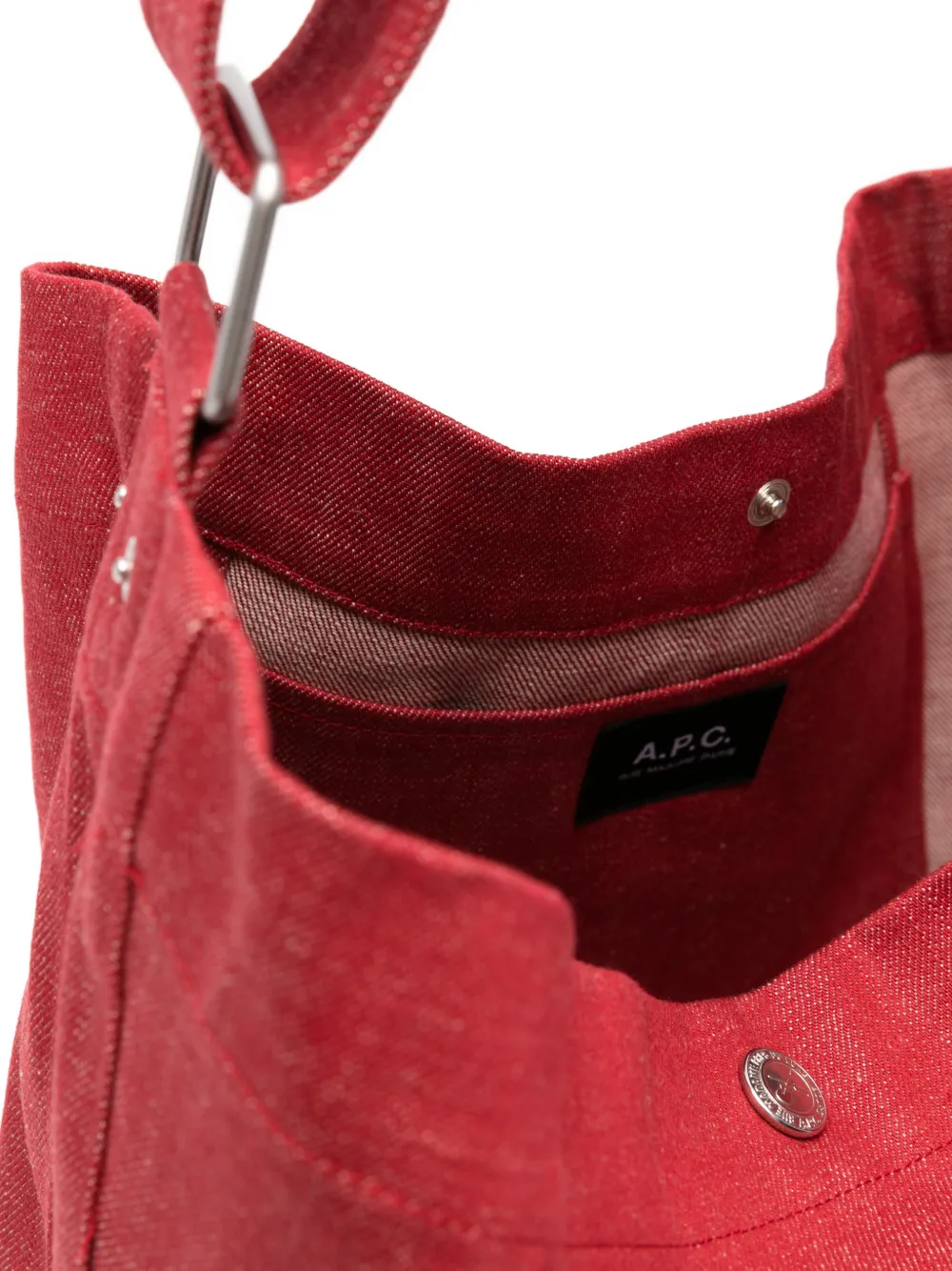 A.P.C. Journal shopper met verstelbaar bandje Rood
