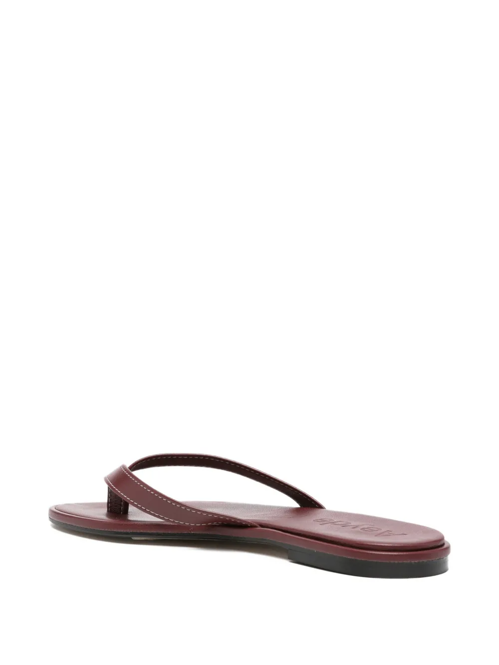Aeyde contrast-stitch thong sandals Rood