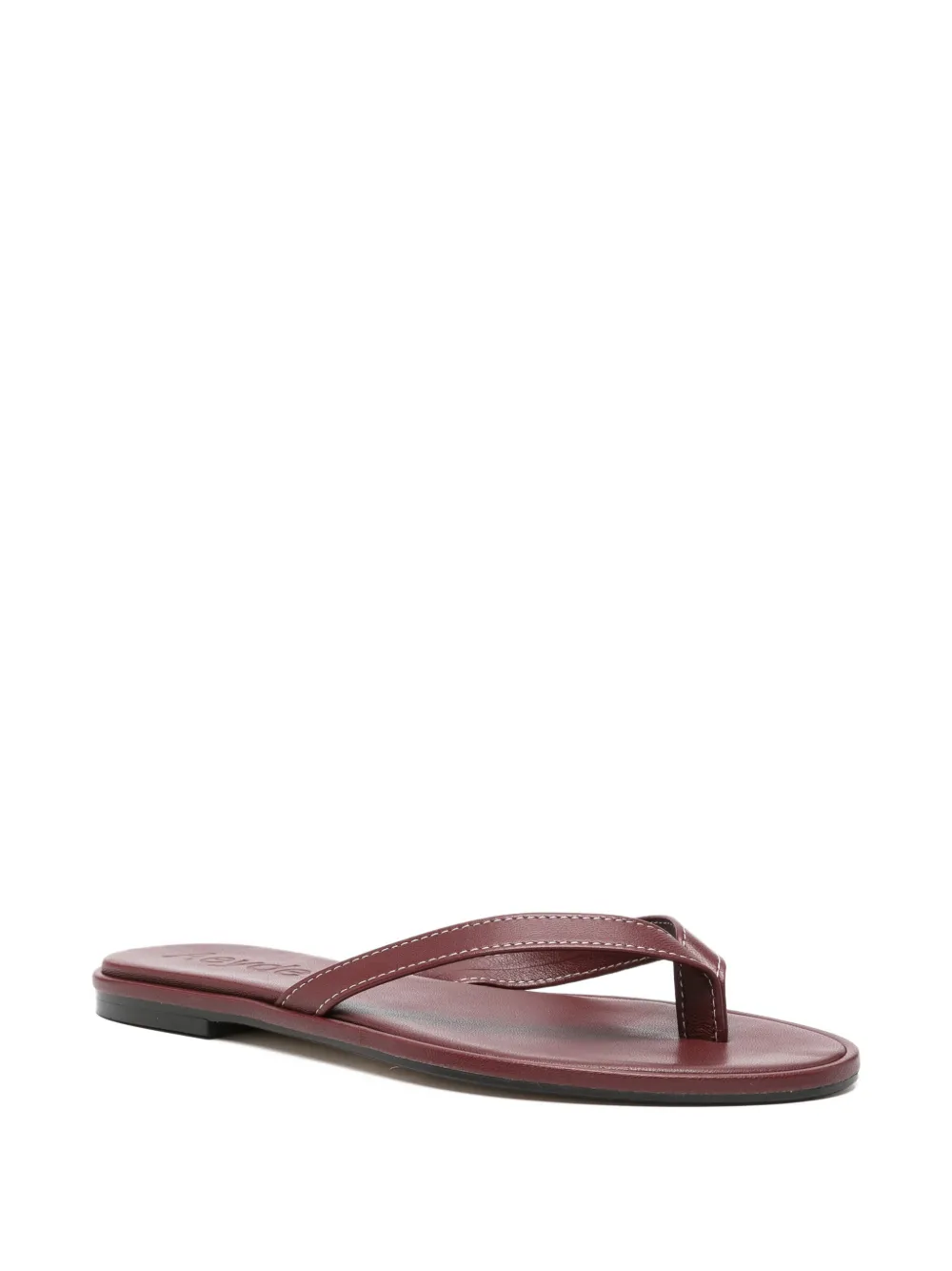 Aeyde contrast-stitch thong sandals Rood