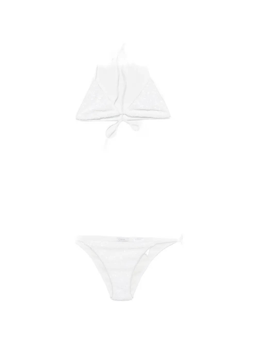 Oséree sequin-embellished bikini - Bianco