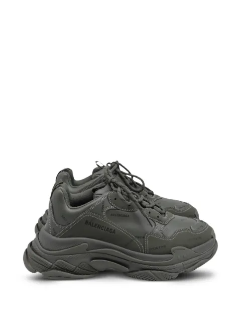 Balenciaga Pre-Owned 80mm Triple S logo platform sneakers