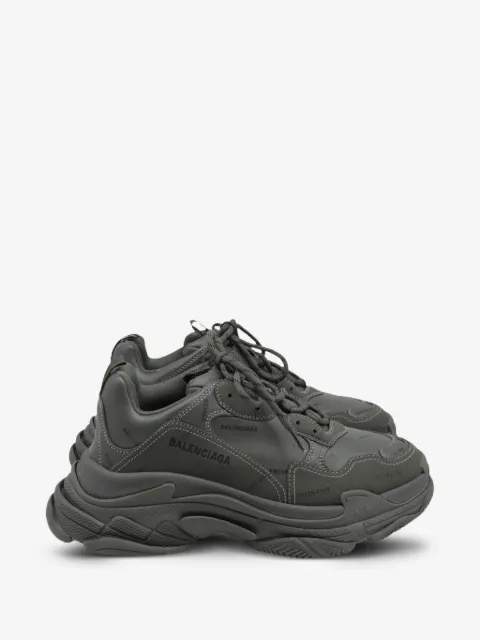 Balenciaga Pre-Owned 80mm Triple S logo platform sneakers