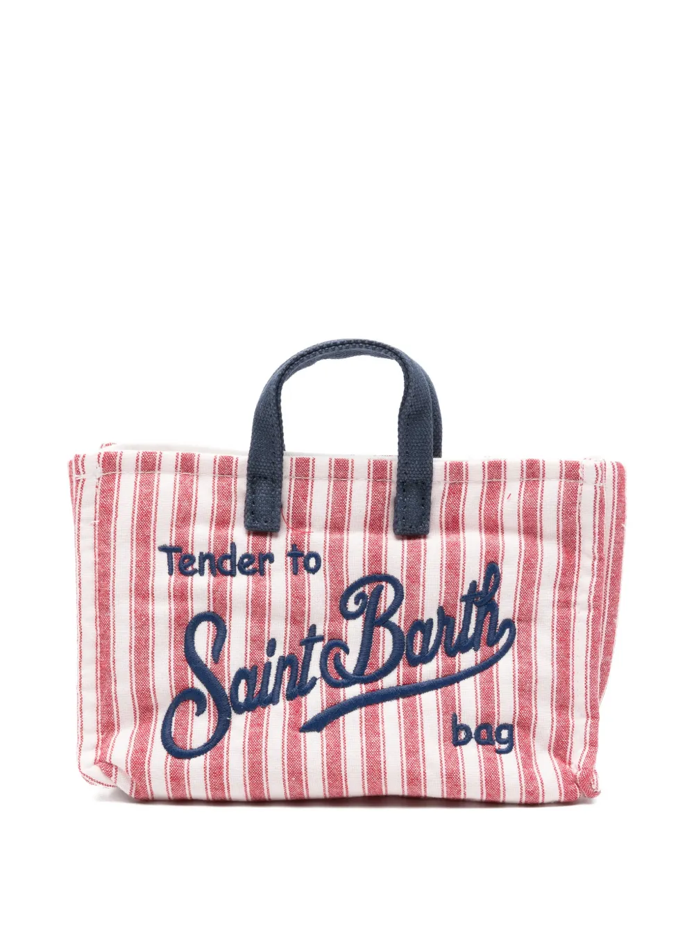MC2 Saint Barth Kids striped embroidered phone bag - Rosso