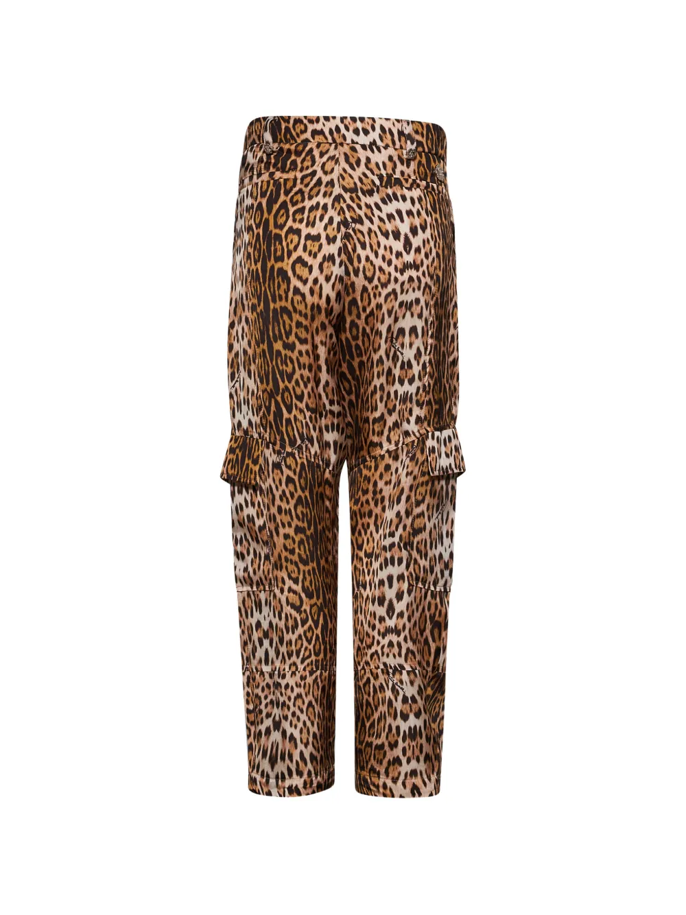Roberto Cavalli Junior Cargo broek met luipaardprint Beige