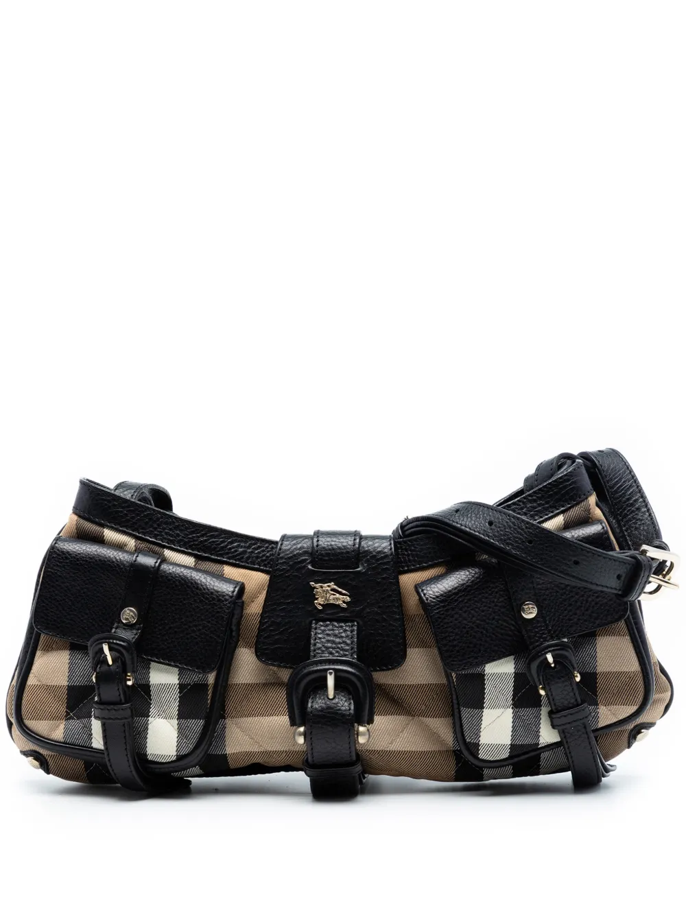 Burberry Pre-Owned 2000-2017 Quilted House Check Canvas Cinda shoulder bag - Toni neutri