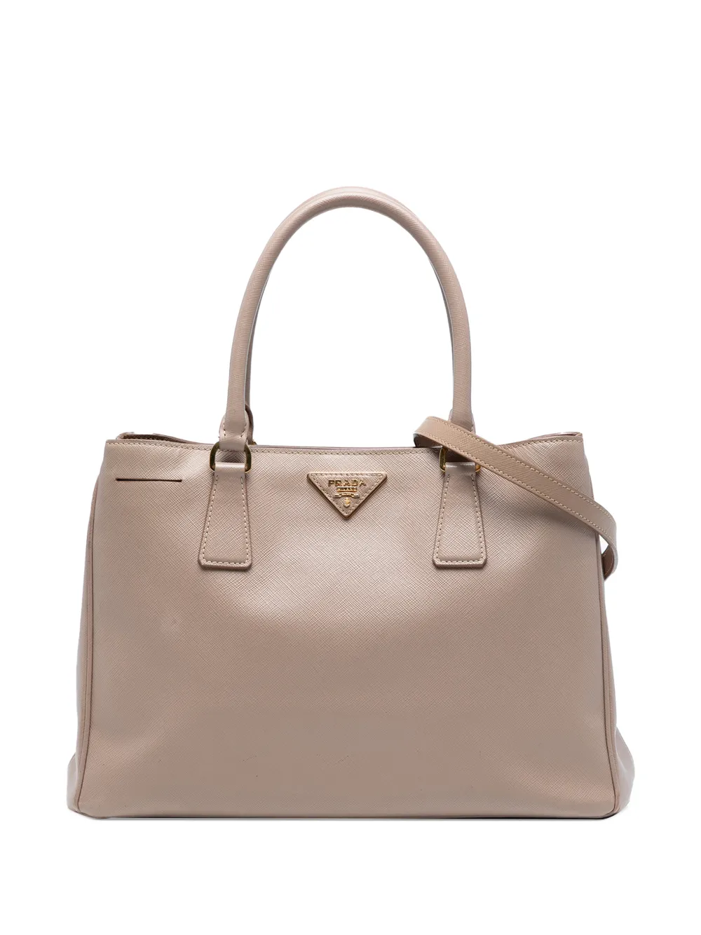 Prada Pre-Owned 2000-2025 Medium Saffiano Lux Galleria satchel - Toni neutri