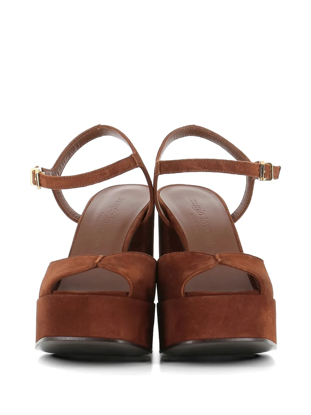 Sergio Levantesi suede platform sandals Bruin