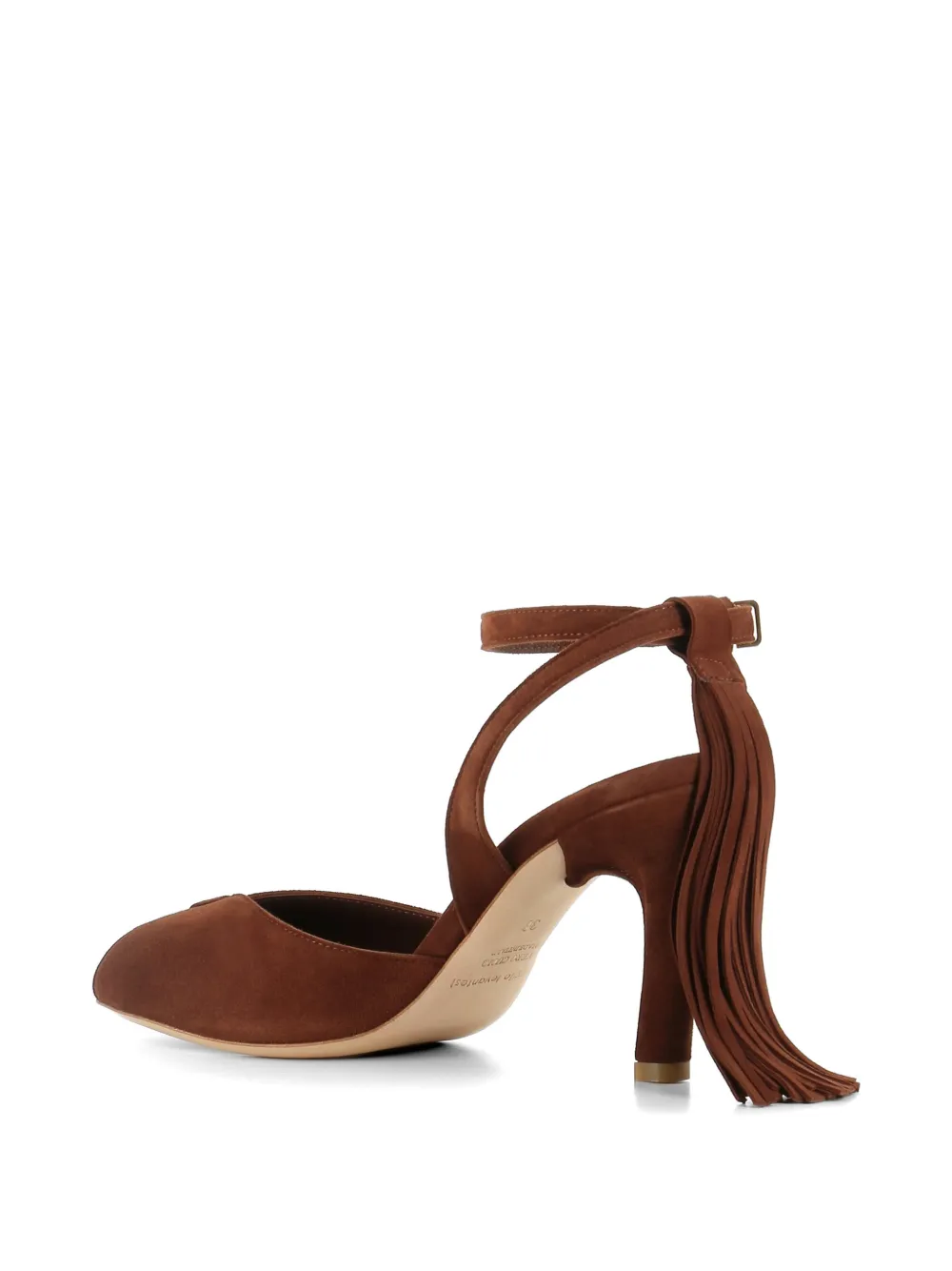 Sergio Levantesi tassel-detail peep-toe sandals Bruin