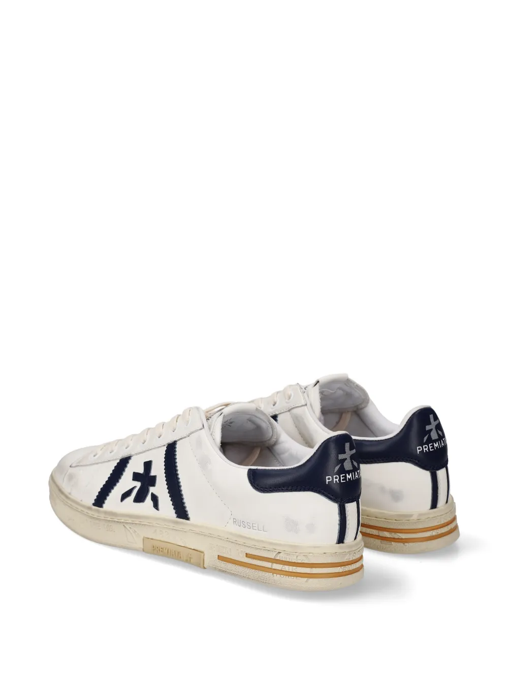 Premiata Russell logo-patch sneakers Wit