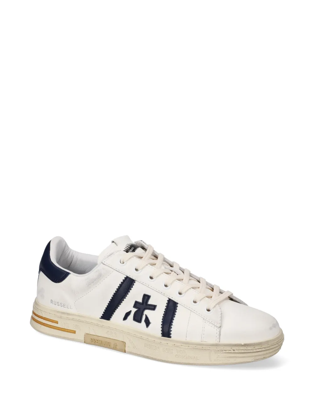 Premiata Russell logo-patch sneakers Wit