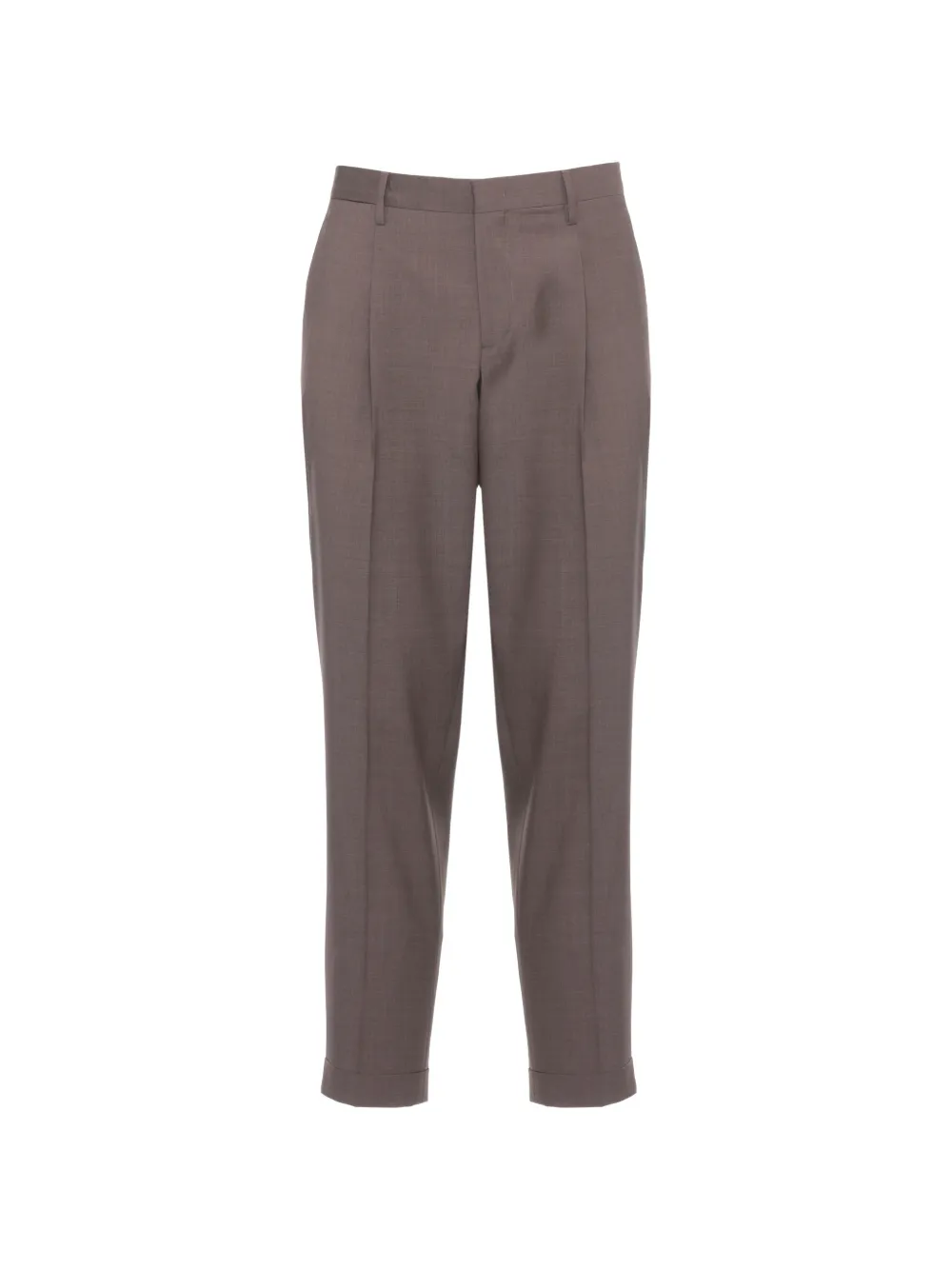 Briglia 1949 pleated turn-up trousers - Marrone