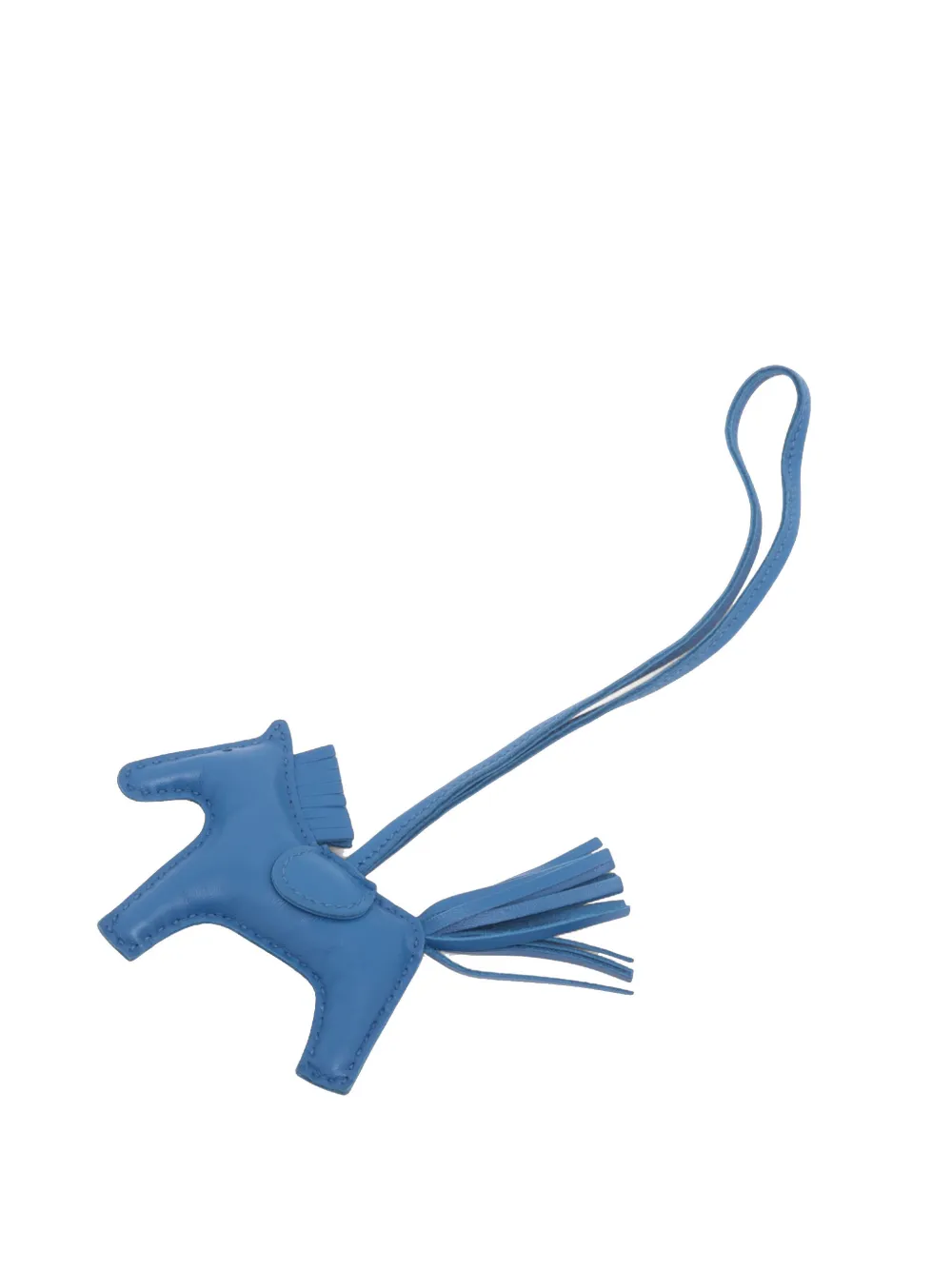 Hermès Pre-Owned 2022 Milo Lambskin Grigri Rodeo Bag Charm PM key chain - Blau