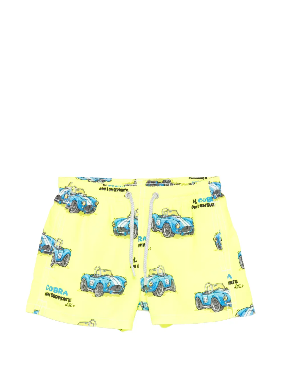 MC2 Saint Barth Kids x Crypto Puppets Jean drawstring swim shorts - Yellow