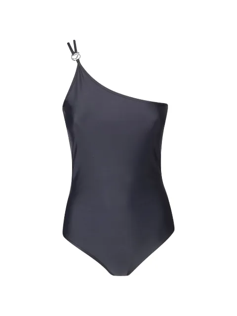 Coperni logo-plaque one-shoulder swimsuit