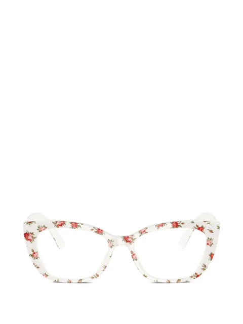 Dolce & Gabbana Eyewear floral-print cat-eye glasses