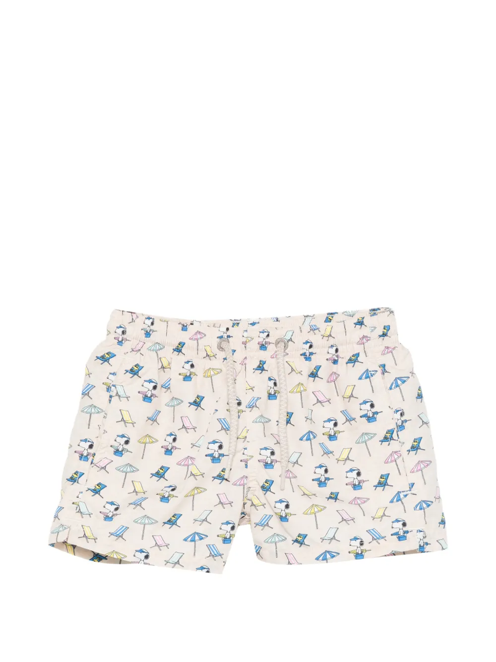 MC2 Saint Barth Kids x Peanuts Jean Lighting printed swim shorts - Toni neutri