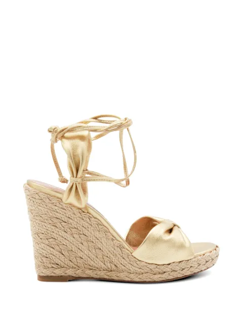 Aquazzura metallic leather espadrilles