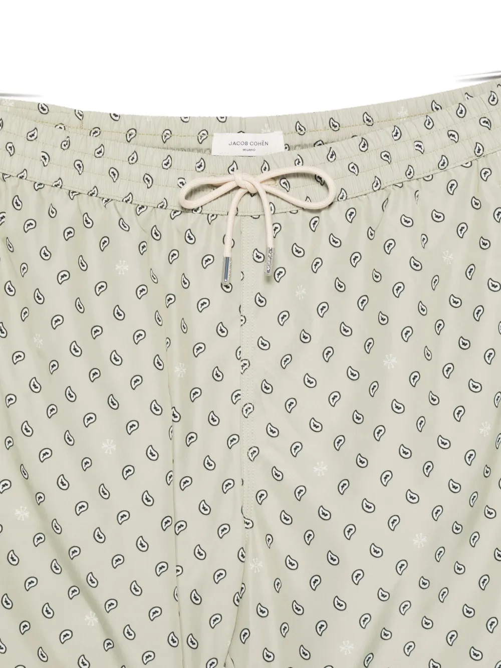 Jacob Cohën Zwembroek met paisley-print Groen