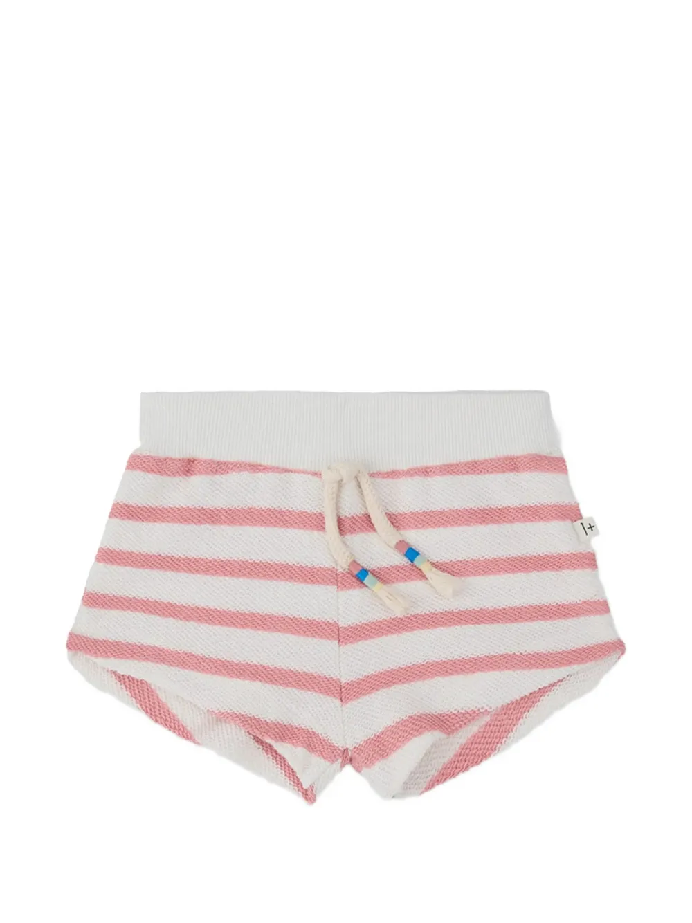 1+ In The Family striped drawstring shorts - Bianco