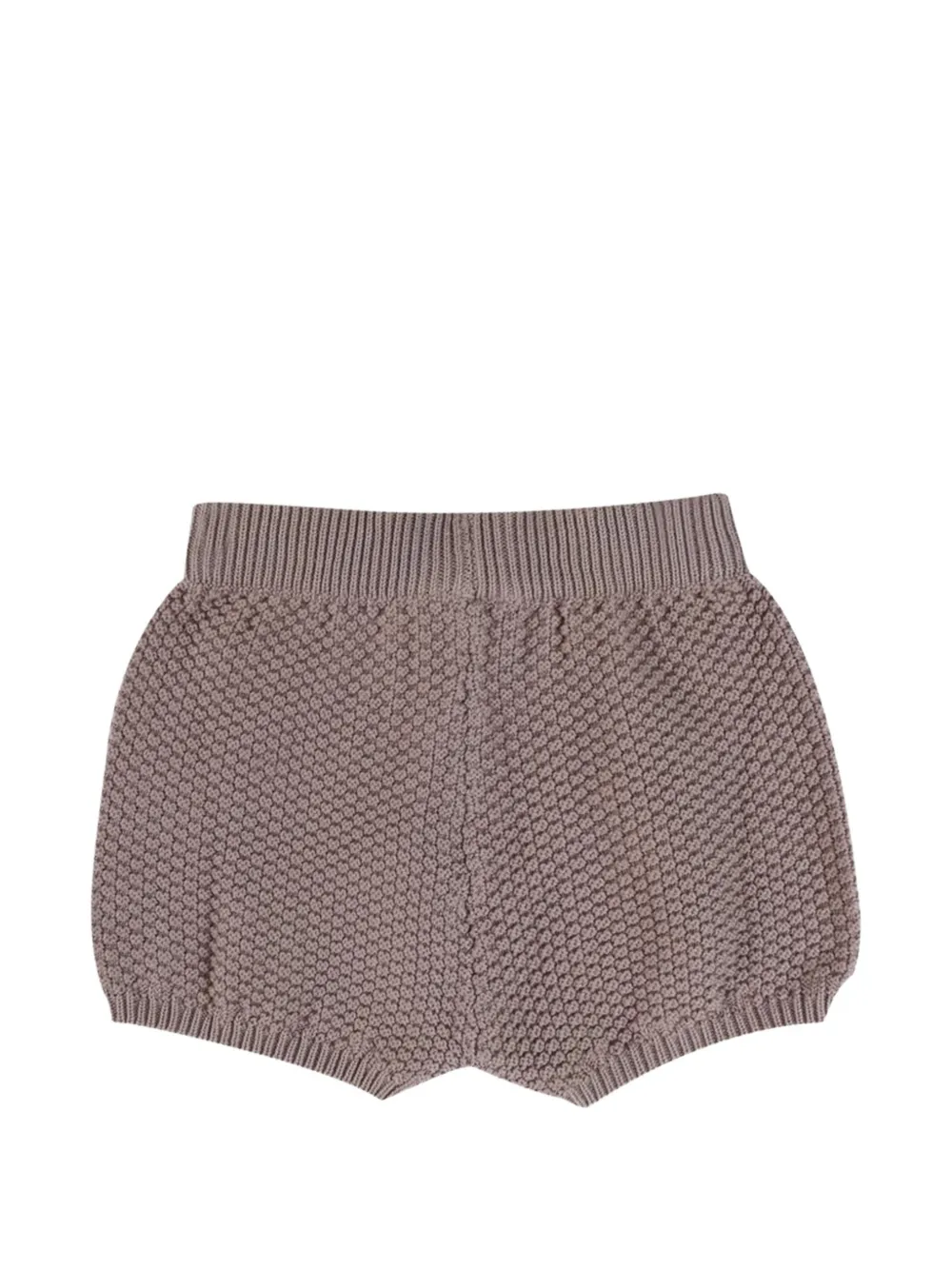 Donsje Seloen gebreide shorts met textuur Paars