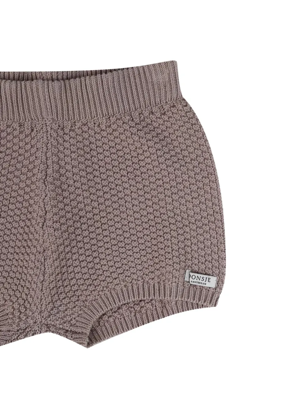 Donsje Seloen gebreide shorts met textuur Paars