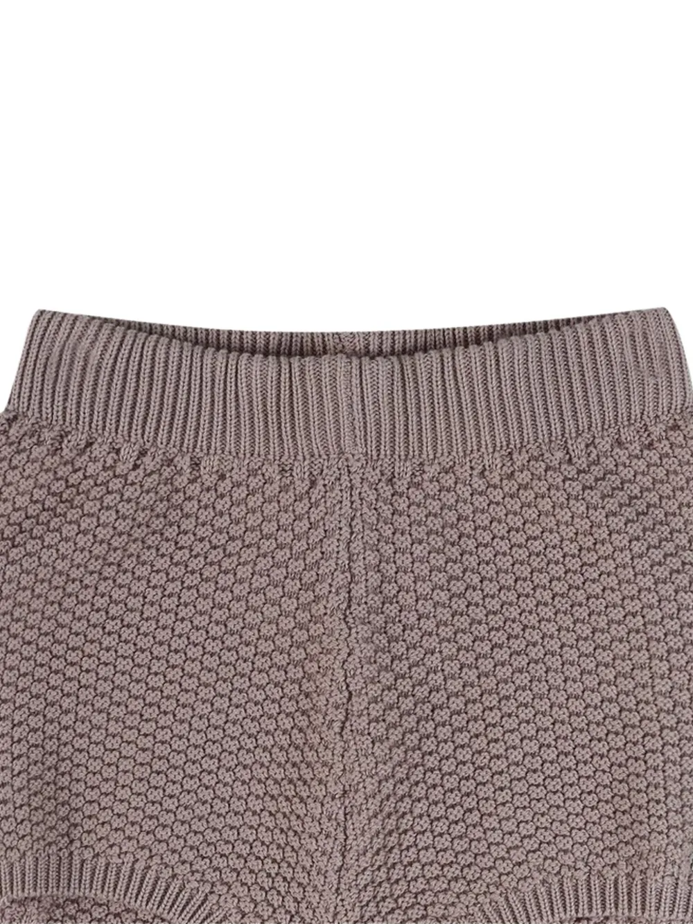 Donsje Seloen gebreide shorts met textuur Paars