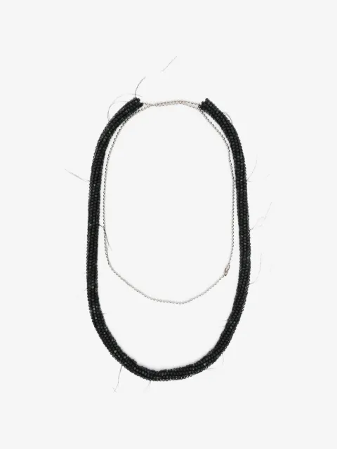 Paura ball-chain beaded necklace